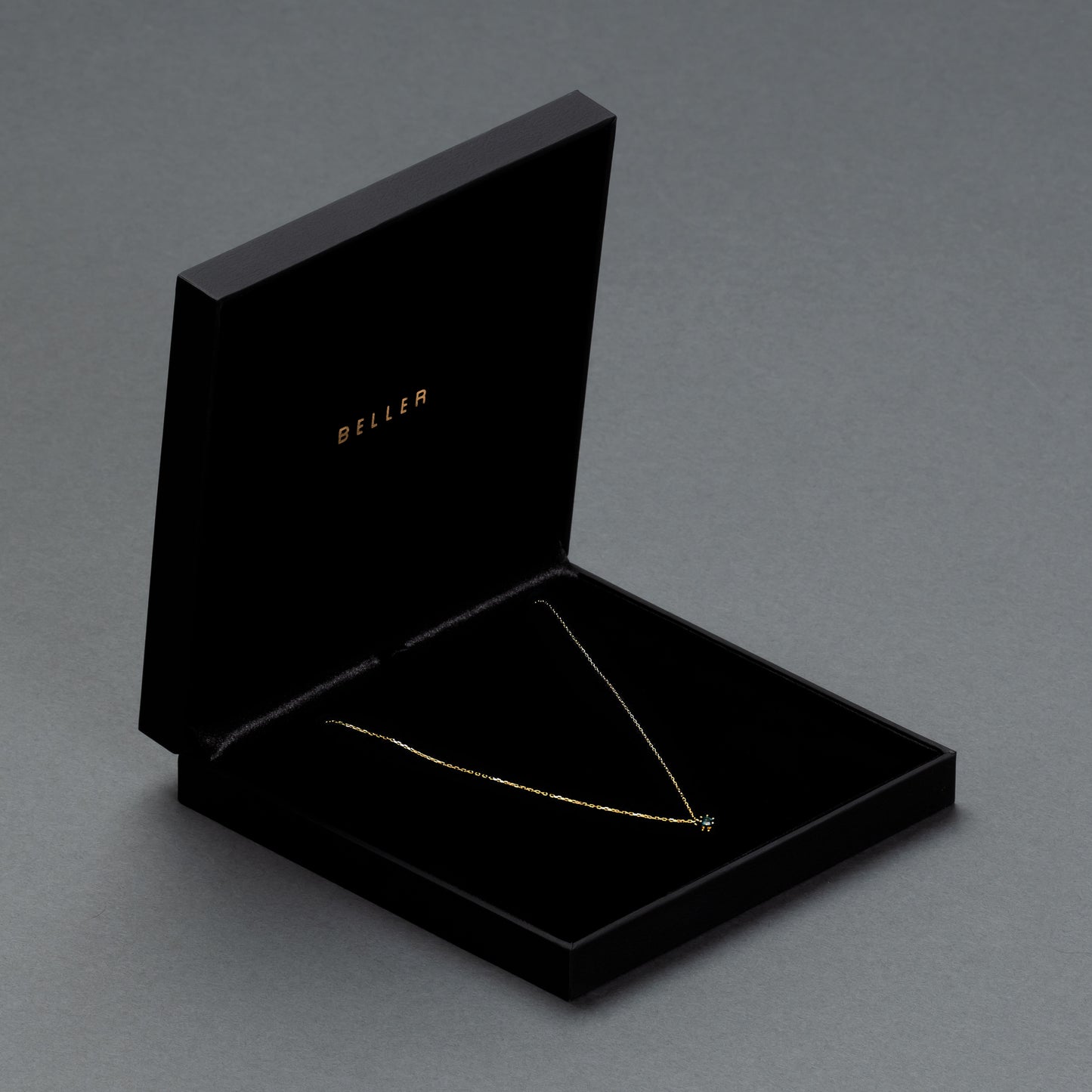 Naszyjnik złoty z szafirem B One N°1 - BELLER: Official Online Store & Luxury Jewelry Atelier