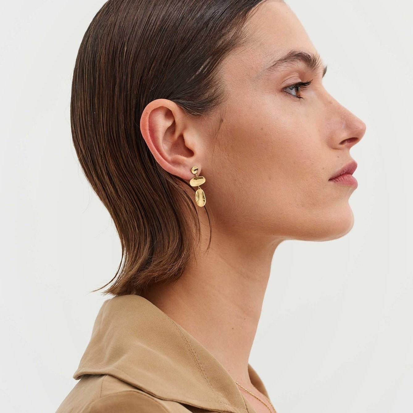 Kolczyki złote Raw N°9 - BELLER: Official Online Store & Luxury Jewelry Atelier