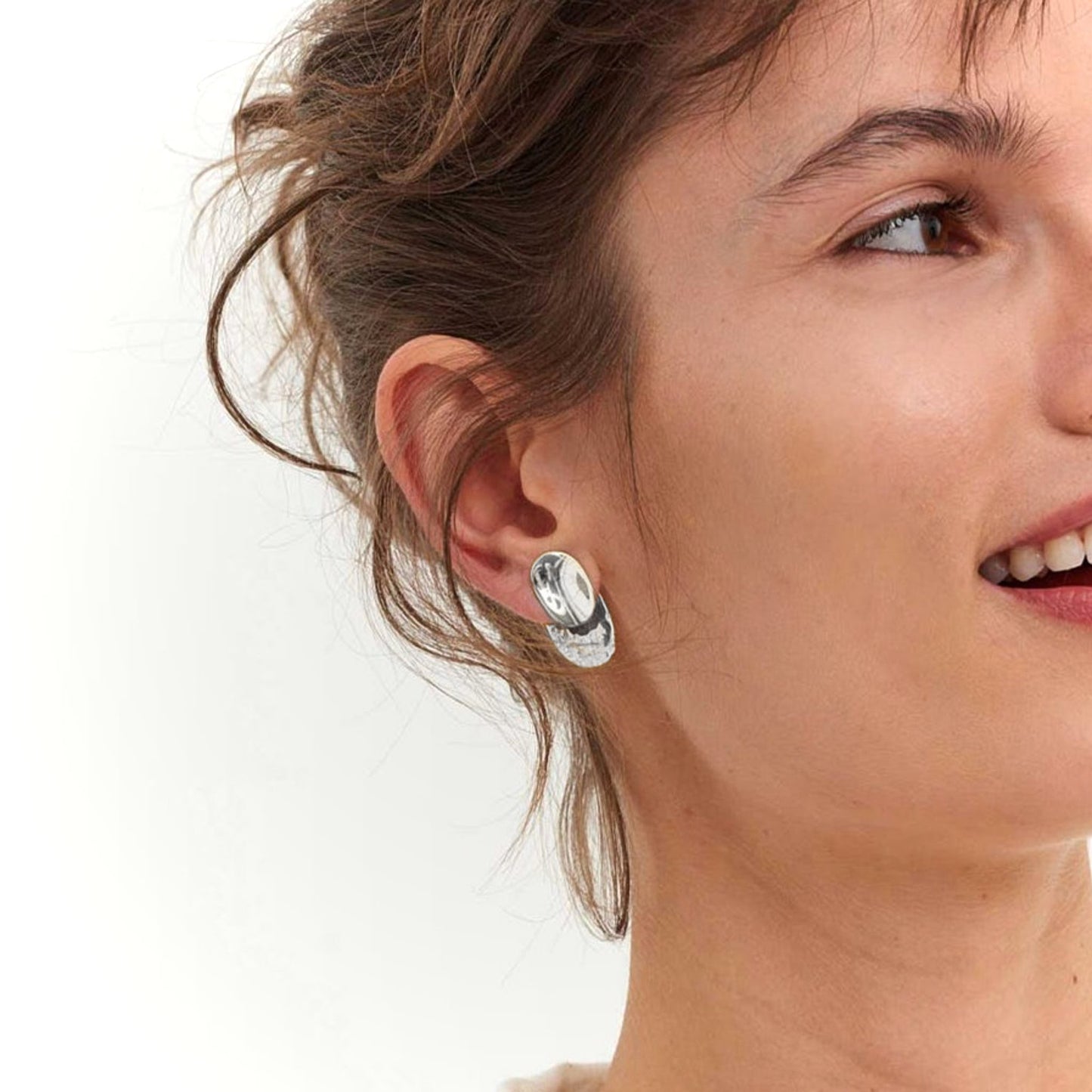 Kolczyki srebrne Raw N°8 - BELLER: Official Online Store & Luxury Jewelry Atelier
