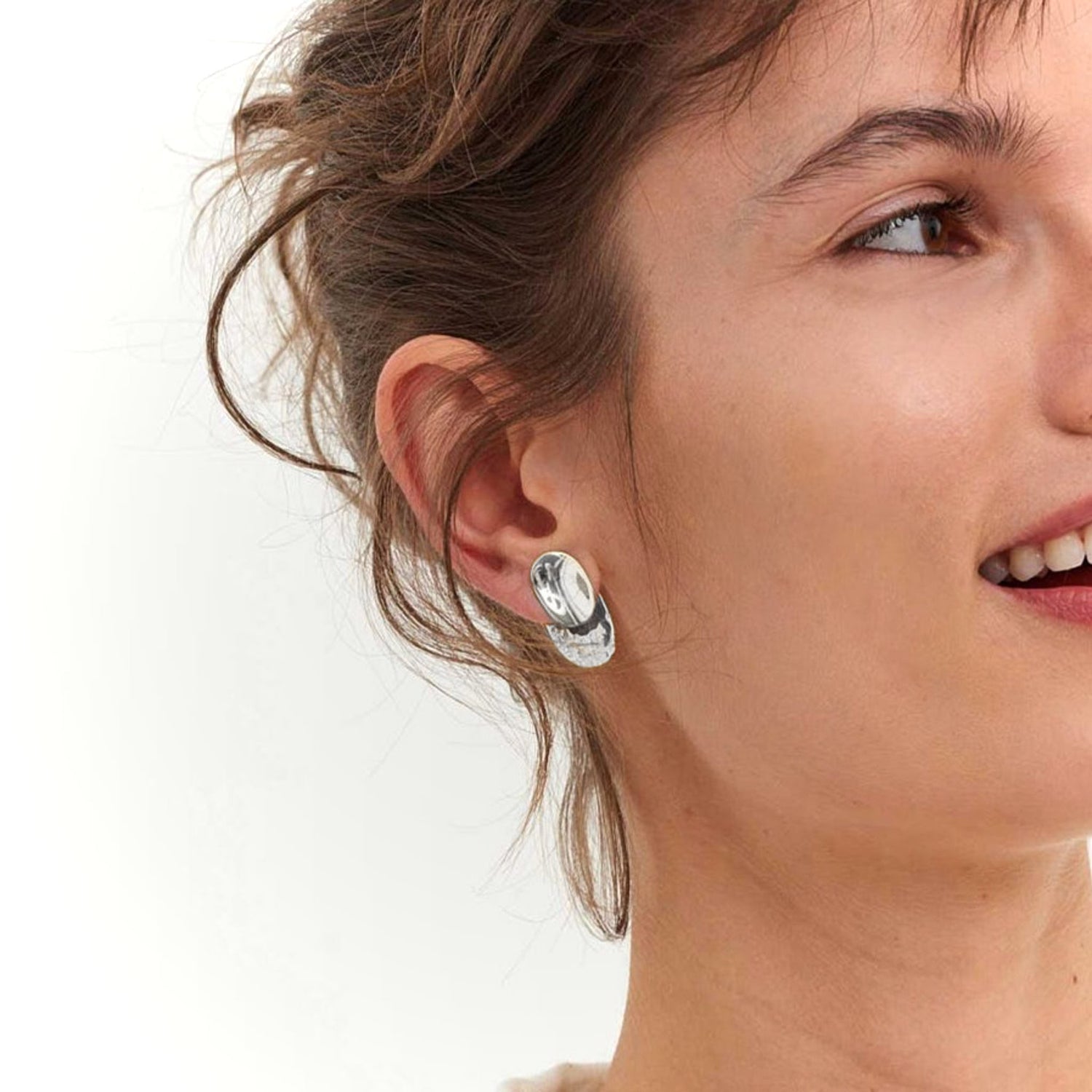 Kolczyki srebrne Raw N°8 - BELLER: Official Online Store & Luxury Jewelry Atelier
