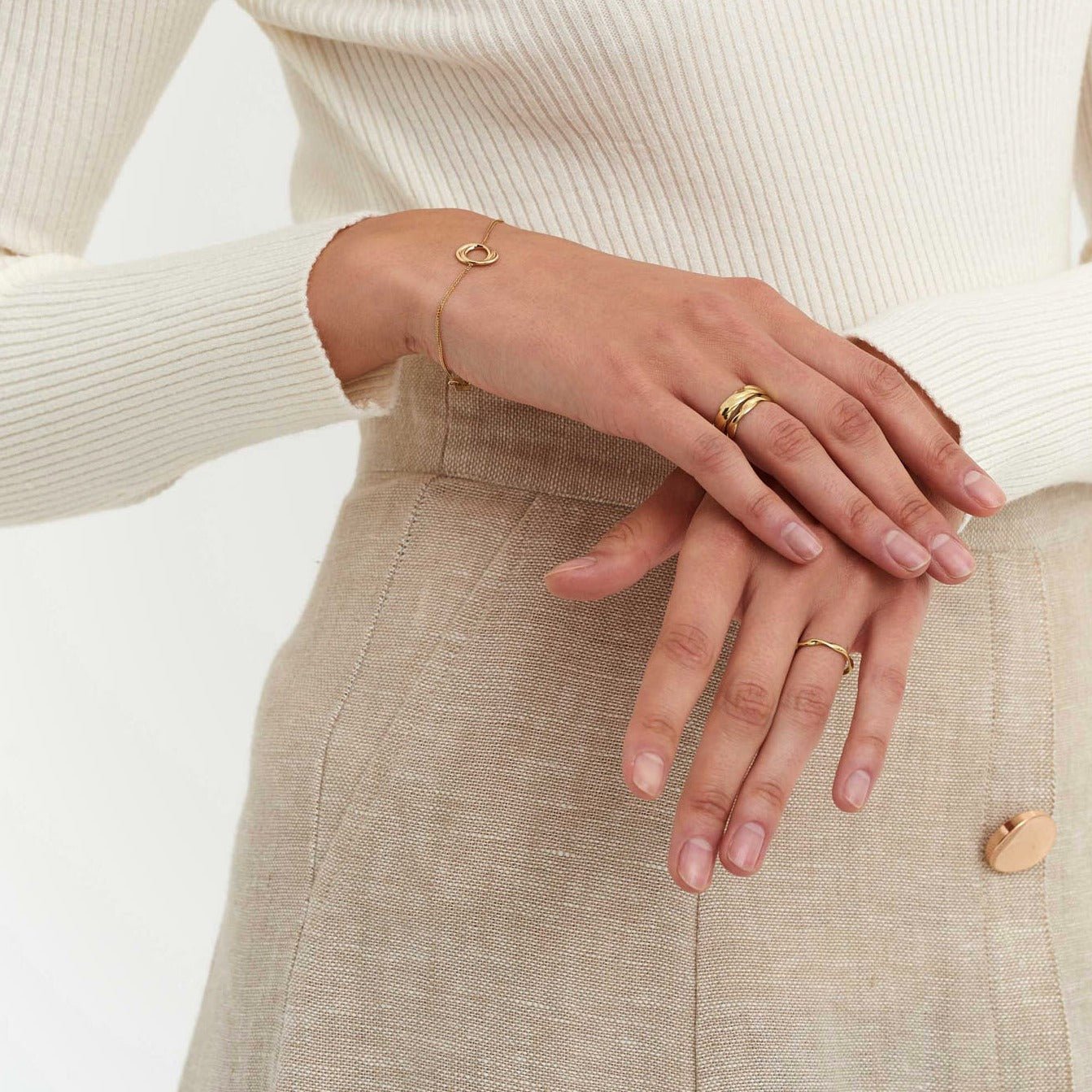 Pierścionek złoty Twirl N°7 - BELLER: Official Online Store & Luxury Jewelry Atelier