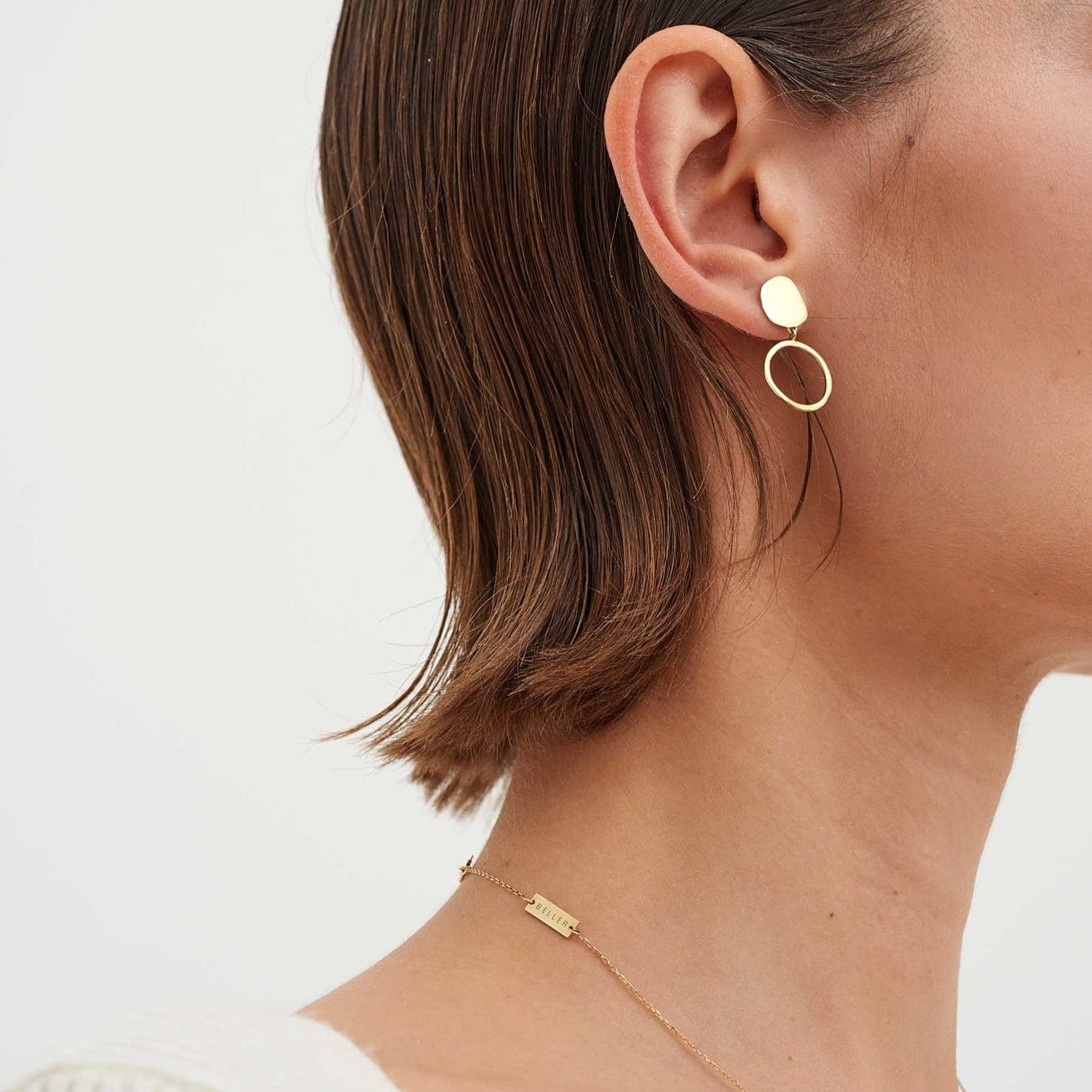 Kolczyki złote Raw N°18 - BELLER: Official Online Store & Luxury Jewelry Atelier