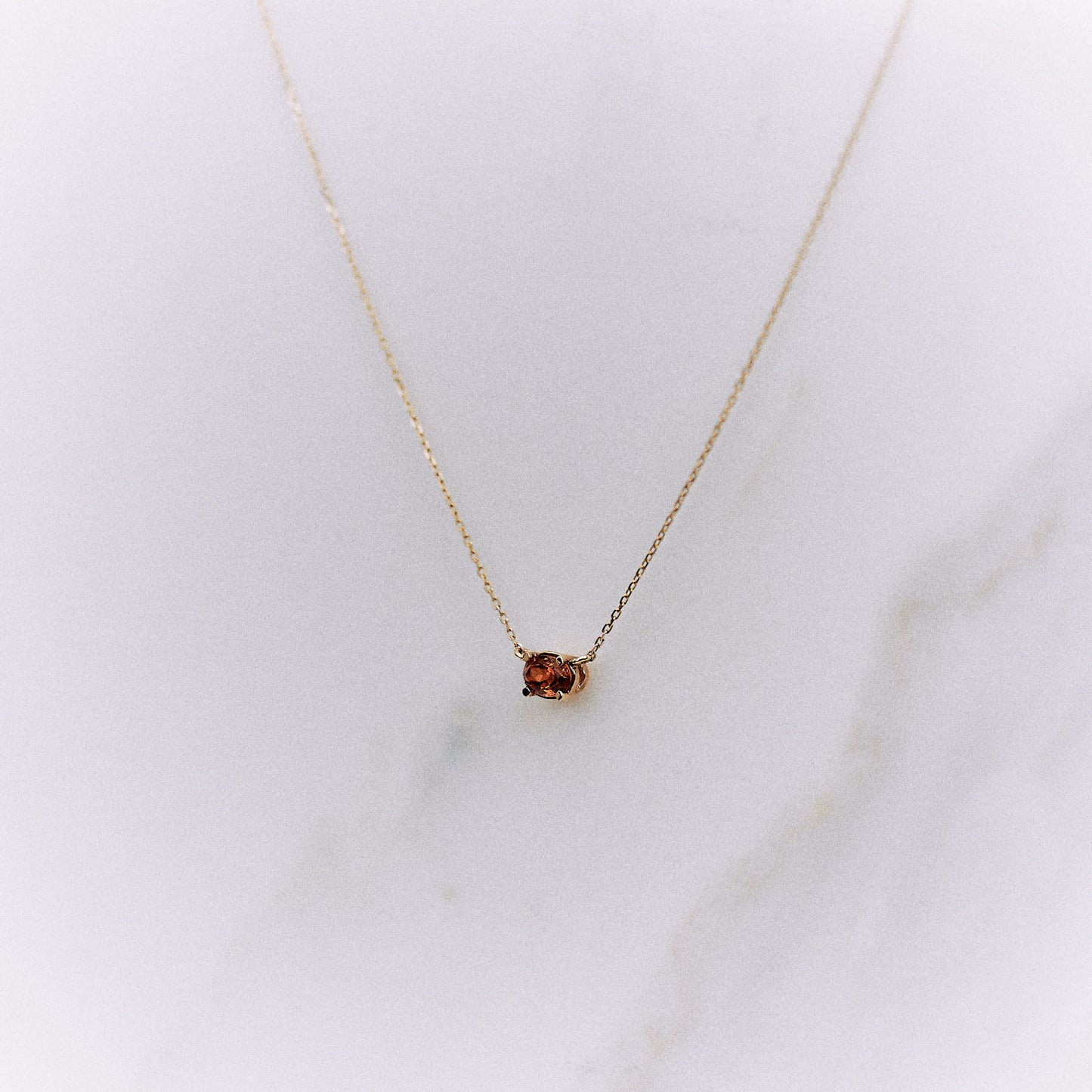 Naszyjnik złoty z granatem B One N°3 - BELLER: Official Online Store & Luxury Jewelry Atelier