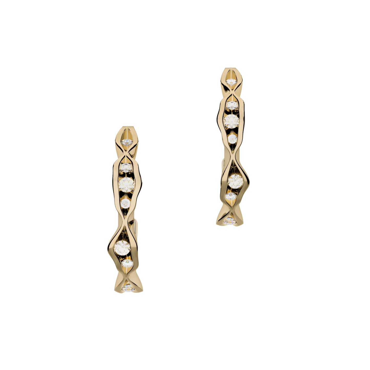 Kolczyki złote On the edge N°2 - BELLER: Official Online Store & Luxury Jewelry Atelier