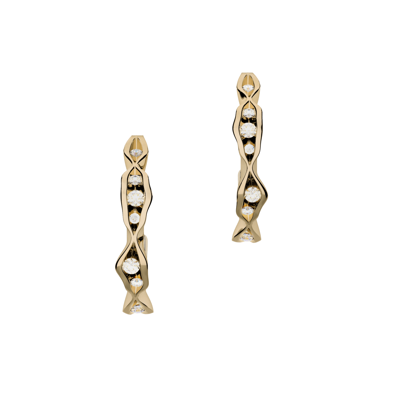 Kolczyki złote On the edge N°2 - BELLER: Official Online Store & Luxury Jewelry Atelier
