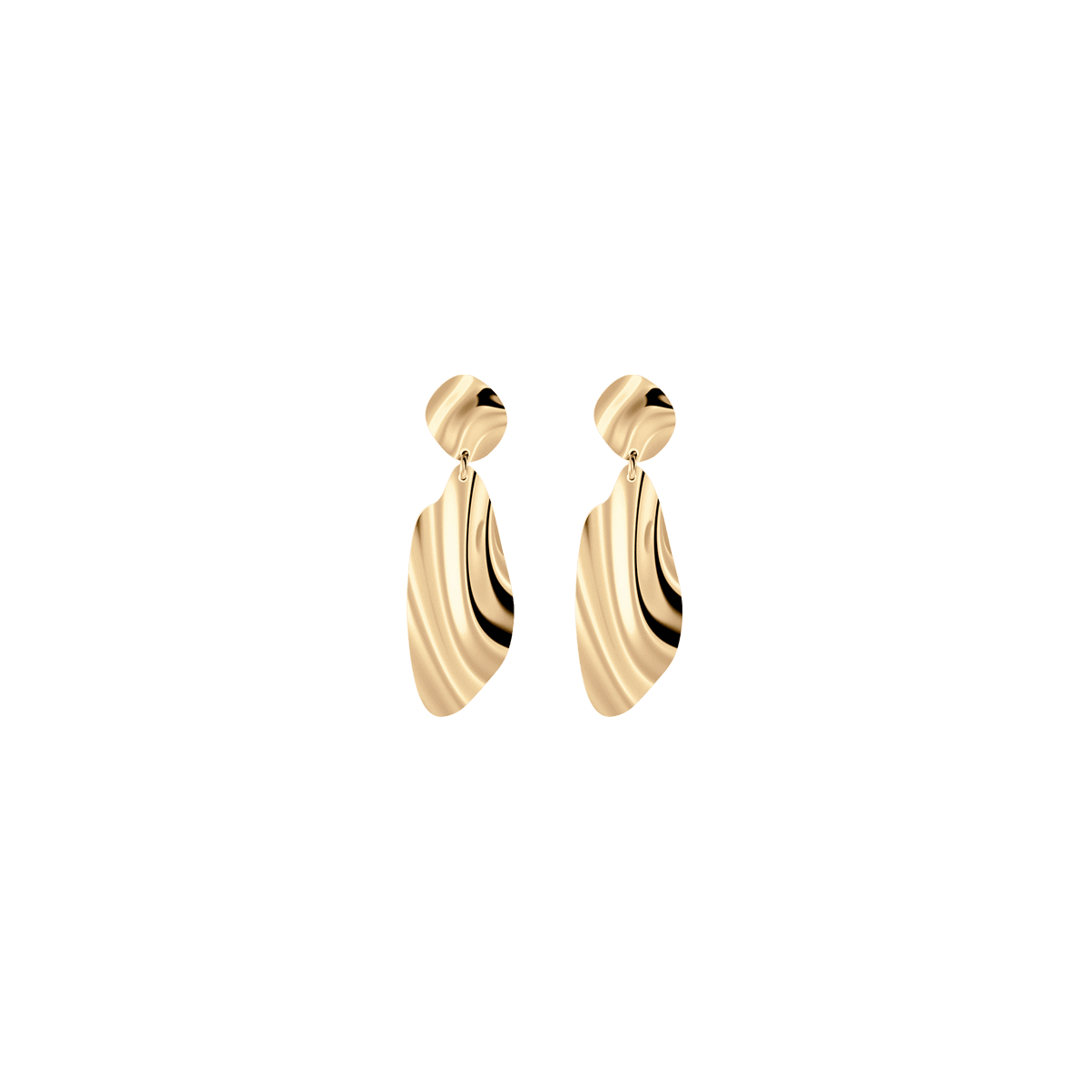 Kolczyki złote Liquid N°10 - BELLER: Official Online Store & Luxury Jewelry Atelier