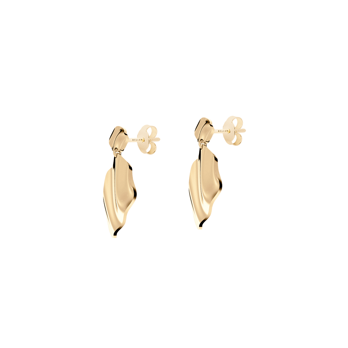 Kolczyki złote Liquid N°10 - BELLER: Official Online Store & Luxury Jewelry Atelier
