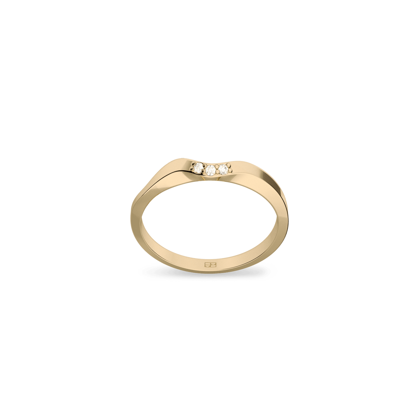 Pierścionek złoty On the edge N°4 - BELLER: Official Online Store & Luxury Jewelry Atelier