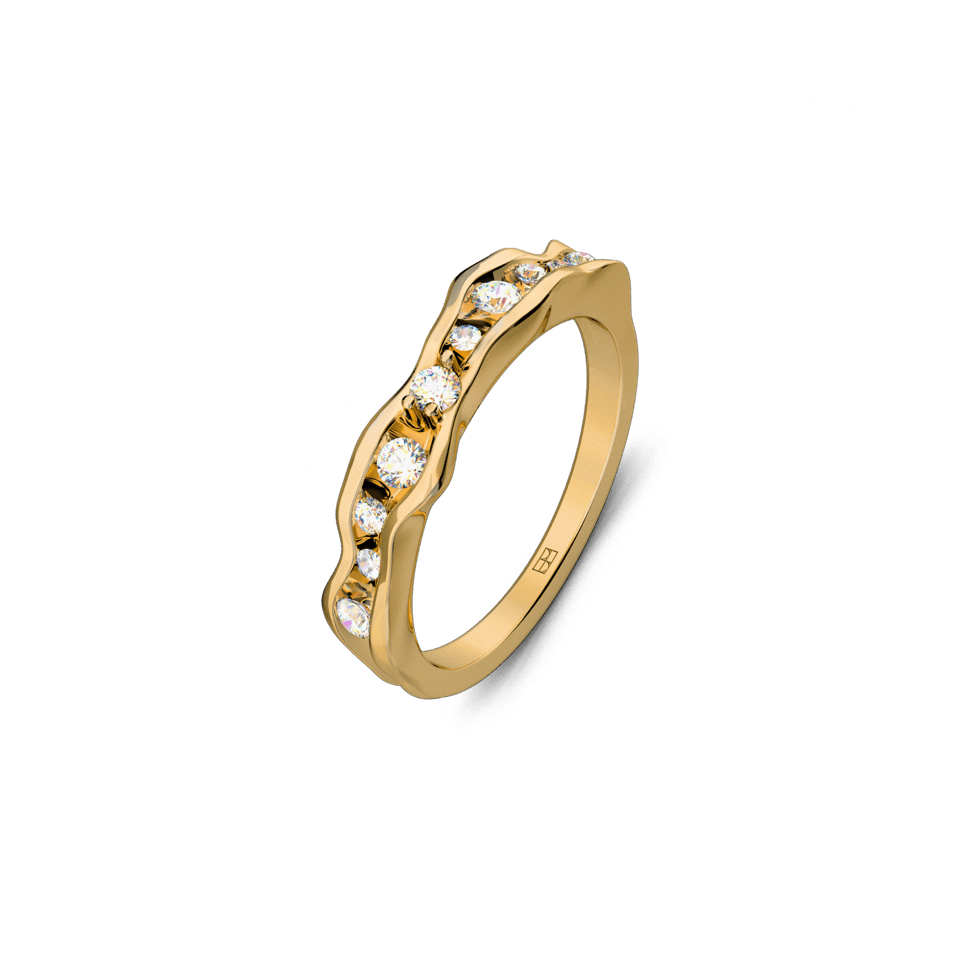 Pierścionek złoty On the edge N°9 - BELLER: Official Online Store & Luxury Jewelry Atelier