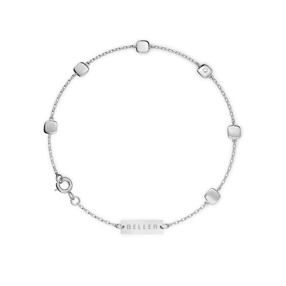 Bransoletka srebrna Cube N°6 - BELLER: Official Online Store & Luxury Jewelry Atelier