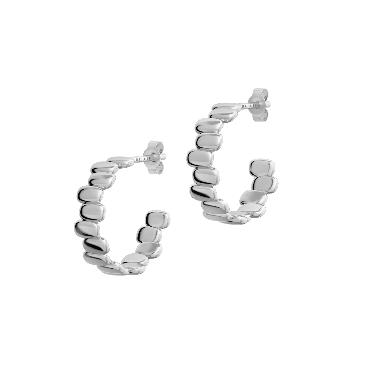 Kolczyki srebrne Cube N°12 - BELLER: Official Online Store & Luxury Jewelry Atelier