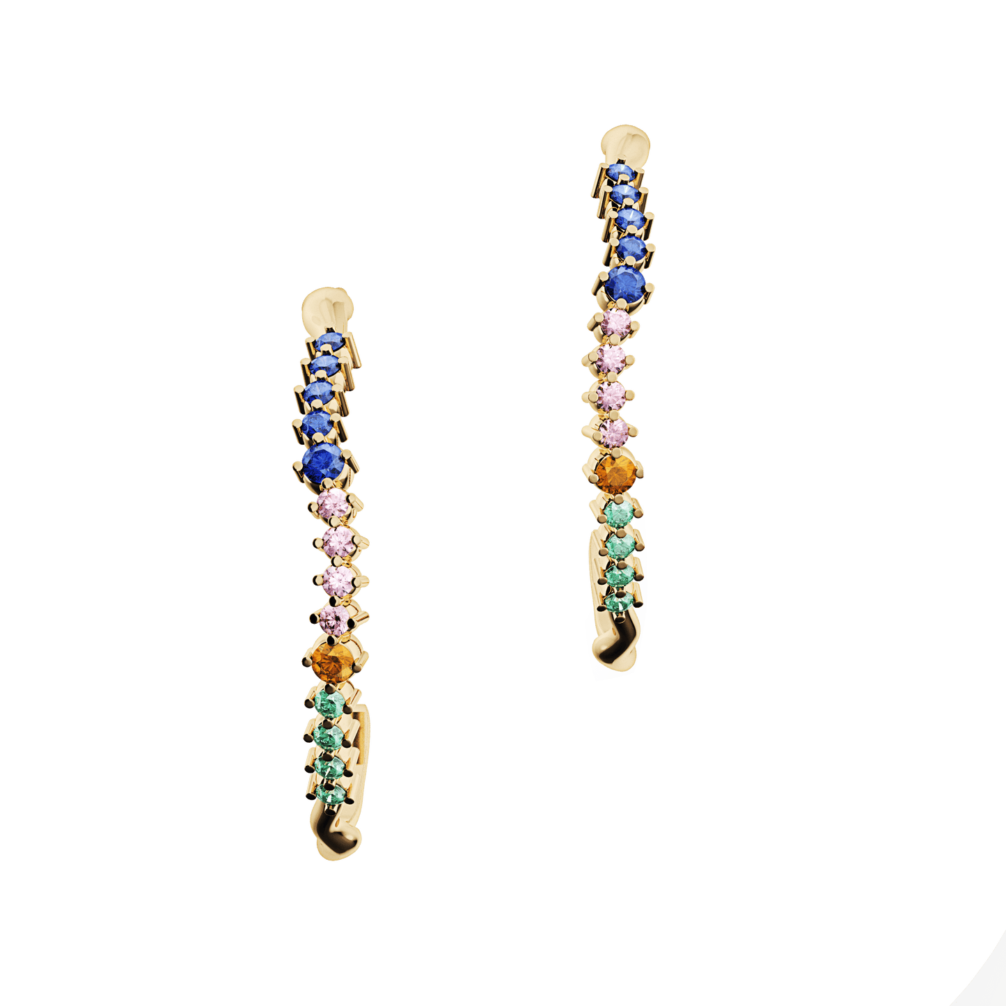 Kolczyki złote Witraż krakowski N°2 - BELLER: Official Online Store & Luxury Jewelry Atelier