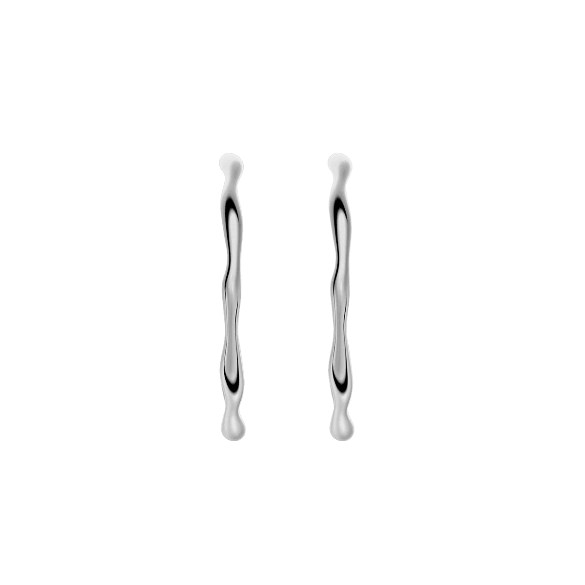 Kolczyki srebrne Liquid N°7 - BELLER: Official Online Store & Luxury Jewelry Atelier