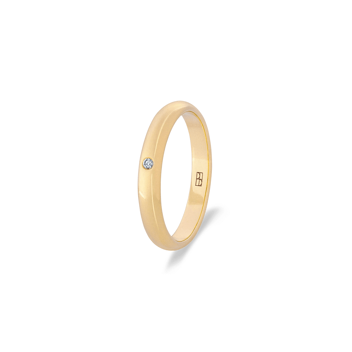 Obrączka złota z brylantem D - E VVS1 Soulmate N°1 - BELLER: Official Online Store & Luxury Jewelry Atelier