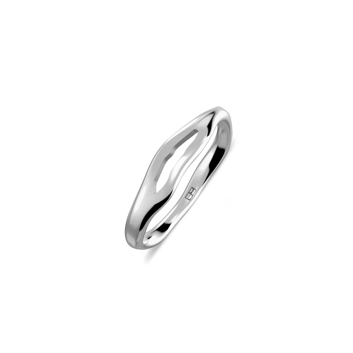 Pierścionek srebrny Liquid N°5 - BELLER: Official Online Store & Luxury Jewelry Atelier
