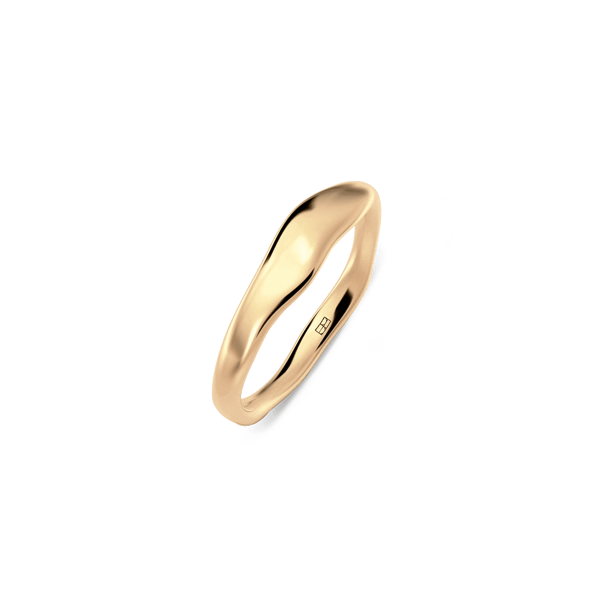 Pierścionek złoty Liquid N°3 - BELLER: Official Online Store & Luxury Jewelry Atelier