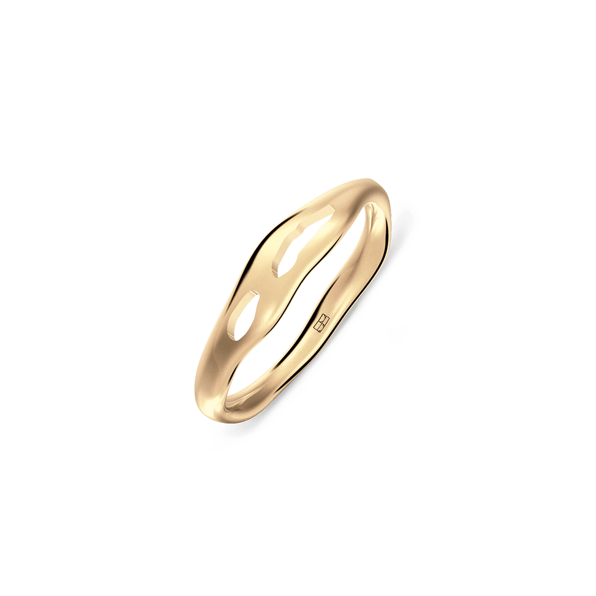 Pierścionek złoty Liquid N°4 - BELLER: Official Online Store & Luxury Jewelry Atelier