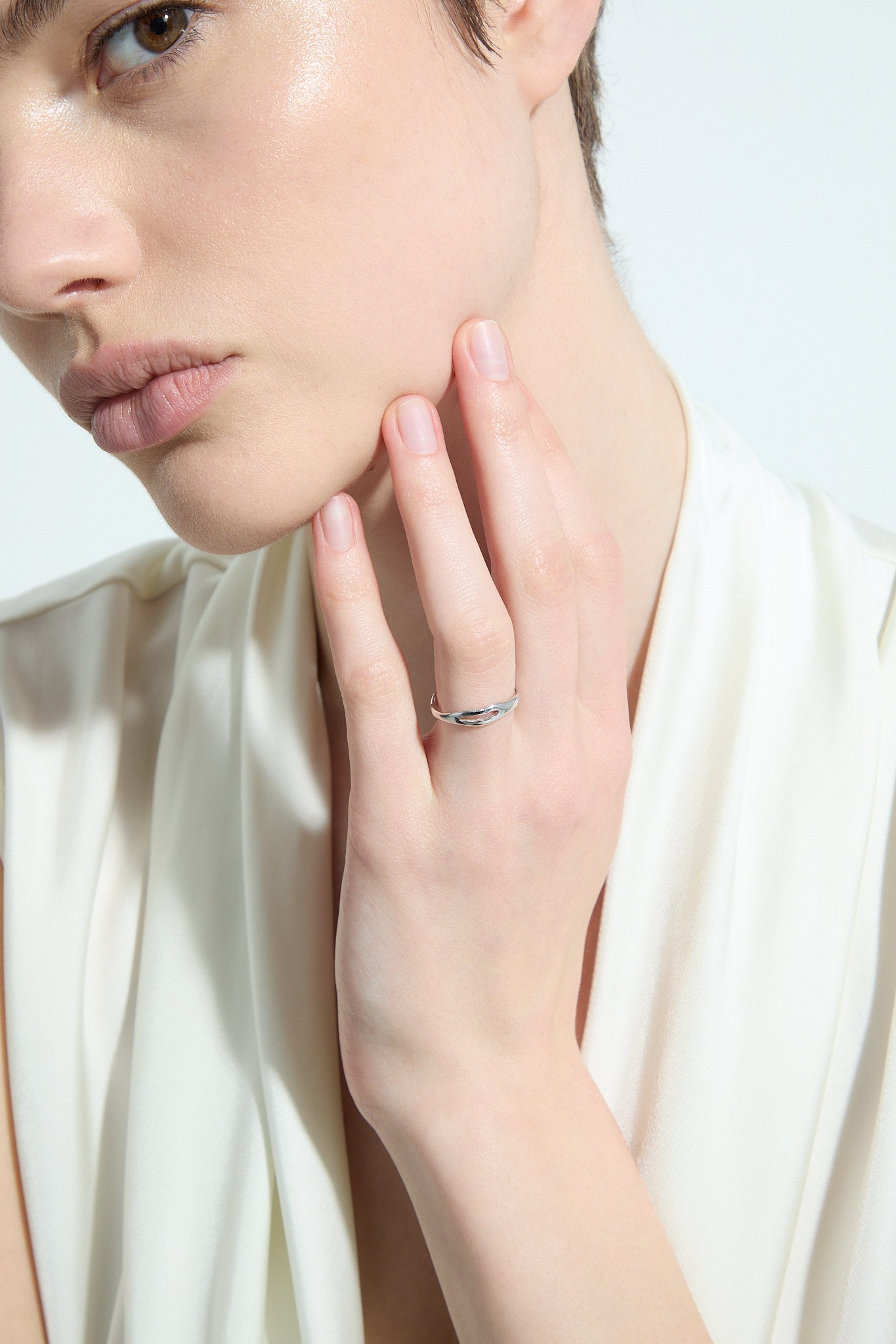 Pierścionek srebrny Liquid N°5 - BELLER: Official Online Store & Luxury Jewelry Atelier
