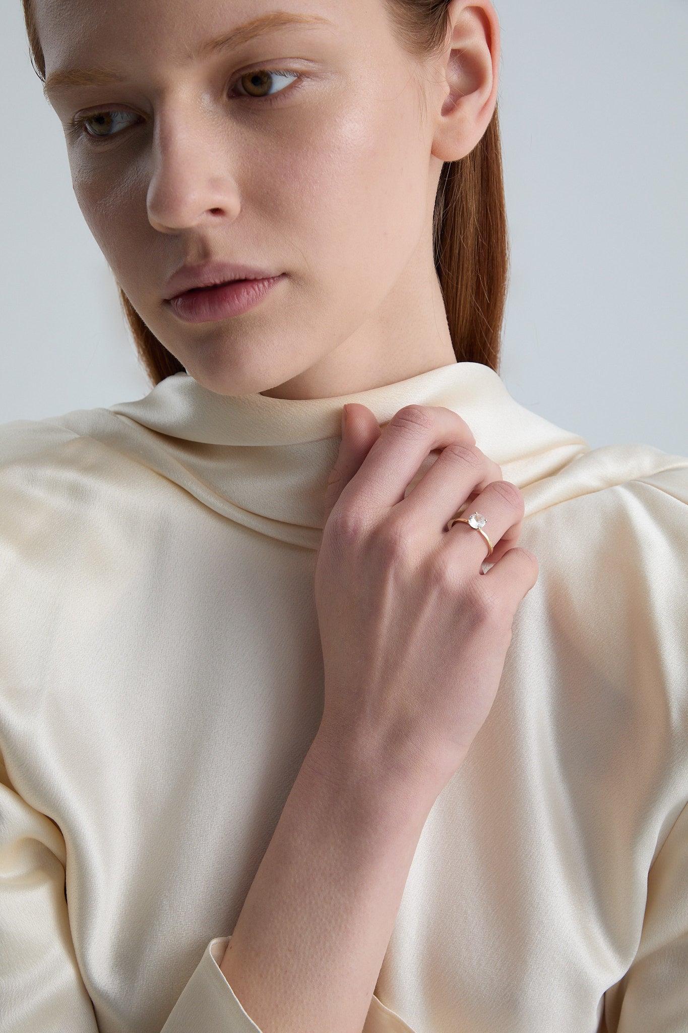 Pierścionek złoty zaręczynowy z okrągłym brylantem 1,00 CT Promise N°22 - BELLER: Official Online Store & Luxury Jewelry Atelier